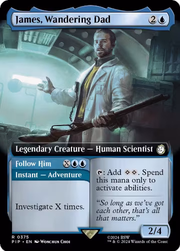 James, Wandering Dad (Extended Art) (375), Universes Beyond: Fallout — Magic card price