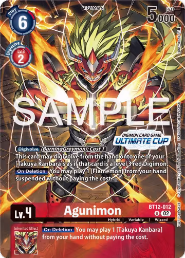 Agunimon (Ultimate Cup 2024) (BT12-012 U), Across Time — Digimon card price