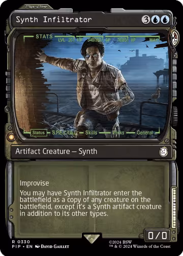Synth Infiltrator (Showcase) (330), Universes Beyond: Fallout — Magic card price