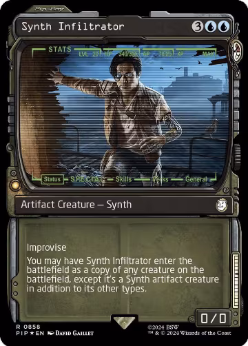 Synth Infiltrator (Showcase) (Surge Foil) (858), Universes Beyond: Fallout — Magic card price