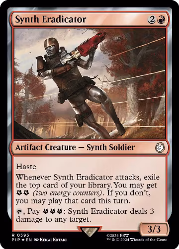 Synth Eradicator (Surge Foil) (595), Universes Beyond: Fallout — Magic card price