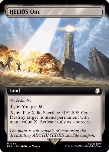 HELIOS One (Extended Art) (441), Universes Beyond: Fallout — Magic card price