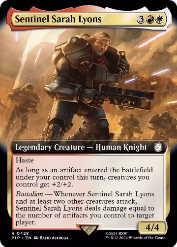 Sentinel Sarah Lyons (Extended Art) (428), Universes Beyond: Fallout — Magic card price
