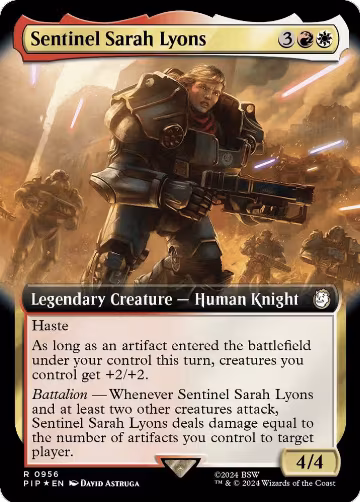Sentinel Sarah Lyons (Extended Art) (Surge Foil) (956), Universes Beyond: Fallout — Magic card price