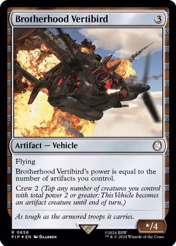 Brotherhood Vertibird (Surge Foil) (656), Universes Beyond: Fallout — Magic card price