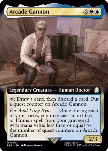 Arcade Gannon (Extended Art) (407), Universes Beyond: Fallout — Magic card price