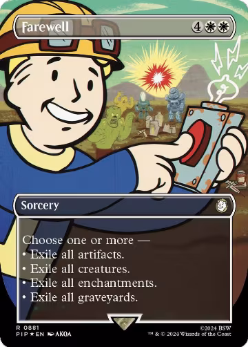 Farewell (Borderless) (Surge Foil) (881), Universes Beyond: Fallout — Magic card price