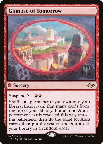 Glimpse of Tomorrow (129), Promo Pack: Murders at Karlov Manor — Magic card price