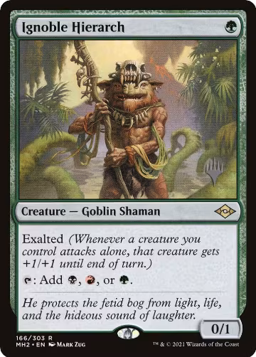 Ignoble Hierarch (166), Promo Pack: Murders at Karlov Manor — Magic card price
