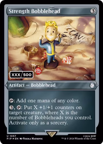 Strength Bobblehead (Serial Numbered) (1057), Universes Beyond: Fallout — Magic card price