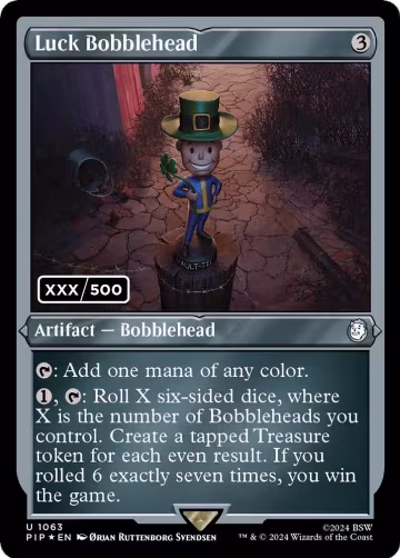 Luck Bobblehead (Serial Numbered) (1063), Universes Beyond: Fallout — Magic card price
