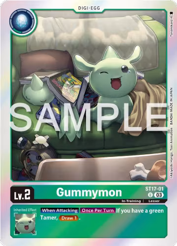 Gummymon (ST17-01 U), Starter Deck 17: Double Typhoon Advanced Deck Set — Digimon card price