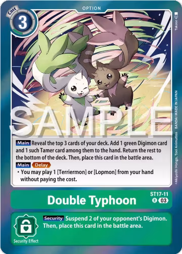 Double Typhoon (ST17-11 R), Starter Deck 17: Double Typhoon Advanced Deck Set — Digimon card price