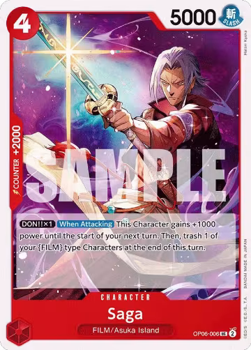 Saga (OP06-006), Wings of the Captain — One Piece card price