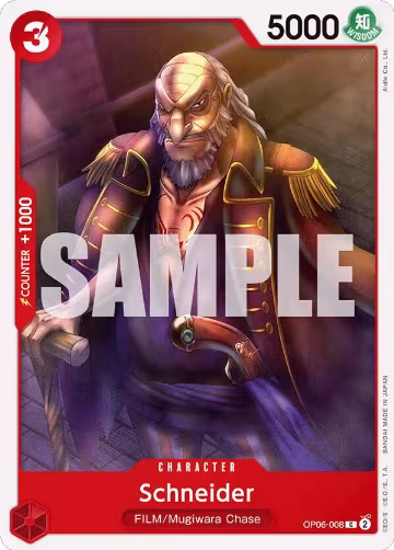 Schneider (OP06-008), Wings of the Captain — One Piece card price