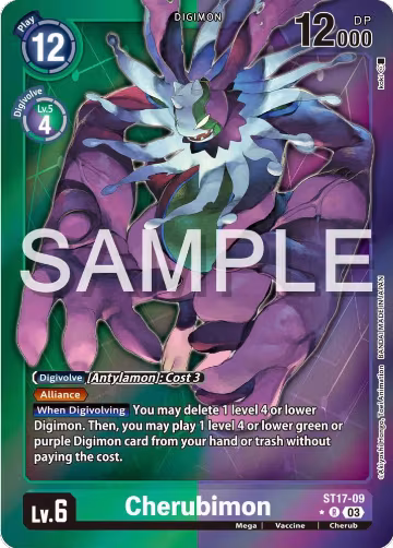 Cherubimon (Advanced Deck Set Double Typhoon Secret Pack) (ST17-09 R), Starter Deck 17: Double Typhoon Advanced Deck Set — Digimon card price