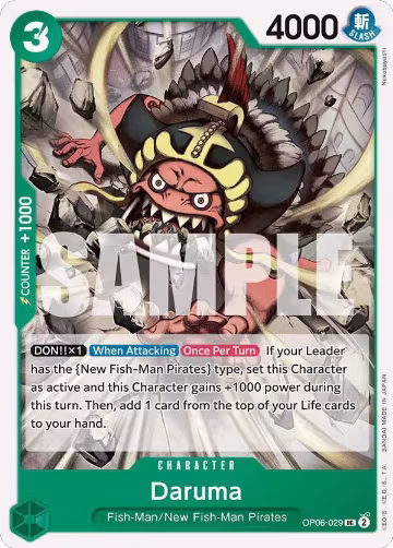 Daruma (OP06-029), Wings of the Captain — One Piece card price
