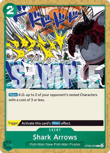 Shark Arrows (OP06-040), Wings of the Captain — One Piece card price