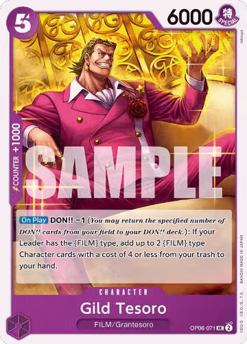 Gild Tesoro (OP06-071), Wings of the Captain — One Piece card price