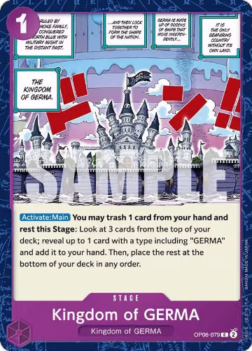 Kingdom of GERMA (OP06-079), Wings of the Captain — One Piece card price