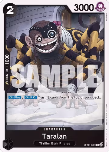 Taralan (OP06-089), Wings of the Captain — One Piece card price