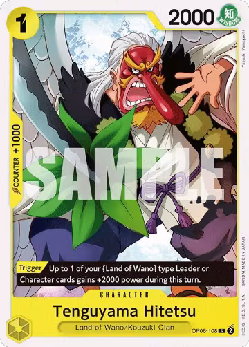 Tenguyama Hitetsu (OP06-108), Wings of the Captain — One Piece card price