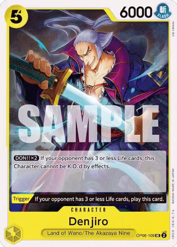 Denjiro (OP06-109), Wings of the Captain — One Piece card price