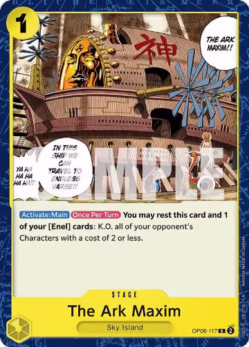 The Ark Maxim (OP06-117), Wings of the Captain — One Piece card price