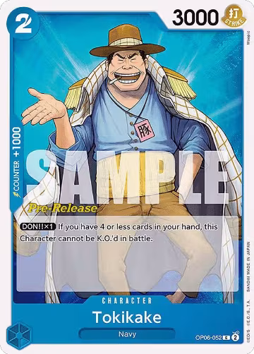 Tokikake (OP06-052), Wings of the Captain Pre-Release Cards — One Piece card price