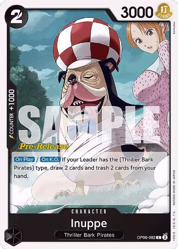 Inuppe (OP06-082), Wings of the Captain Pre-Release Cards — One Piece card price
