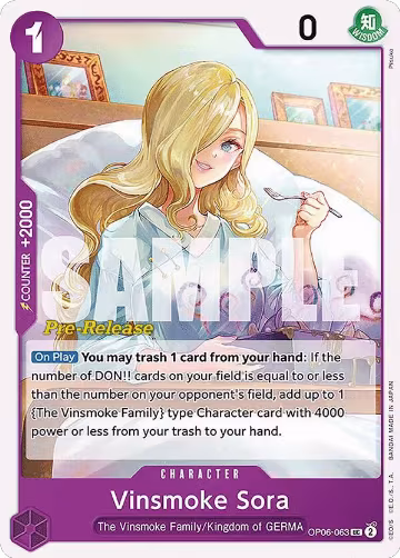 Vinsmoke Sora (OP06-063) — card price