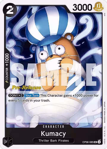 Kumacy (OP06-085), Wings of the Captain Pre-Release Cards — One Piece card price