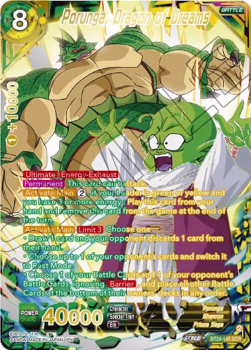 Porunga, Dragon of Dreams (Collector Booster Gold) (BT24-140), Beyond Generations — DB Super card price