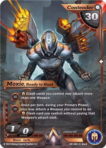 Moxie, Ready to Hunt (DB1-002), Year of the Dragon — Alpha Clash card price