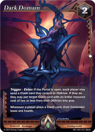 Dark Domain (DB1-003), Year of the Dragon — Alpha Clash card price