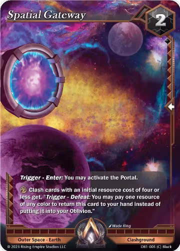 Spatial Gateway (DB1-005), Year of the Dragon — Alpha Clash card price