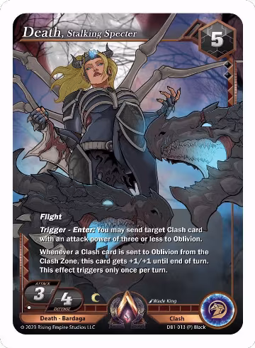 Death, Stalking Specter (Team Covenant Promo) (DB1-013), Year of the Dragon — Alpha Clash card price