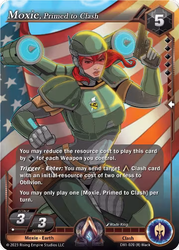 Moxie, Primed to Clash (DB1-020), Year of the Dragon — Alpha Clash card price