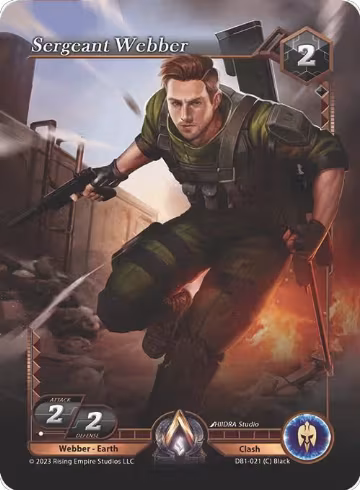Sergeant Webber (DB1-021), Year of the Dragon — Alpha Clash card price