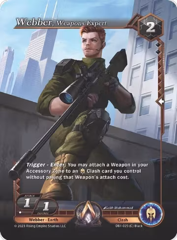 Webber, Weapons Expert (DB1-023), Year of the Dragon — Alpha Clash card price