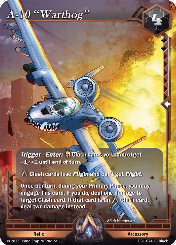 A-10 "Warthog" (DB1-024), Year of the Dragon — Alpha Clash card price