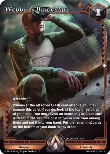 Webber's Binoculars (DB1-032), Year of the Dragon — Alpha Clash card price