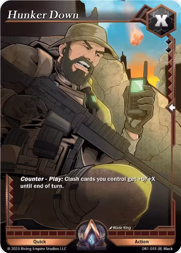 Hunker Down (DB1-035), Year of the Dragon — Alpha Clash card price