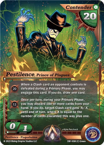 Pestilence, Prince of Plagues (DB1-038), Year of the Dragon — Alpha Clash card price