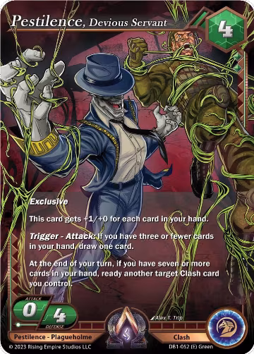 Pestilence, Devious Servant (DB1-052), Year of the Dragon — Alpha Clash card price