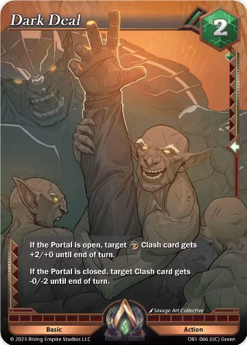 Dark Deal (DB1-066), Year of the Dragon — Alpha Clash card price