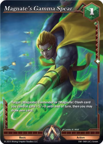 Magnate's Gamma Spear (DB1-068), Year of the Dragon — Alpha Clash card price