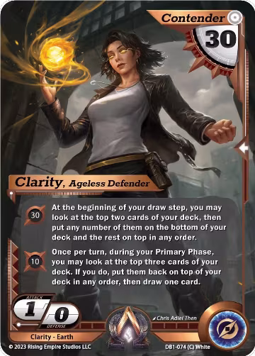 Clarity, Ageless Defender (DB1-074), Year of the Dragon — Alpha Clash card price