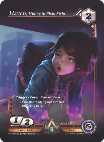 Haven, Hiding in Plain Sight (DB1-089), Year of the Dragon — Alpha Clash card price