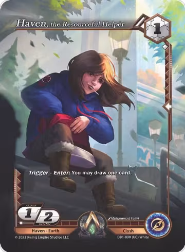 Haven, the Resourceful Helper (DB1-090), Year of the Dragon — Alpha Clash card price